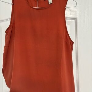 Forever 21 Sleeveless Rust Blouse